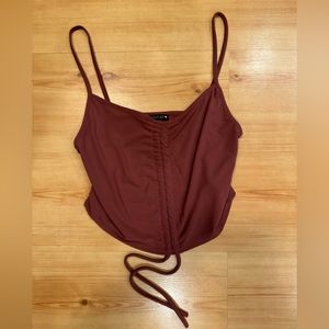 Zara ruched front top
